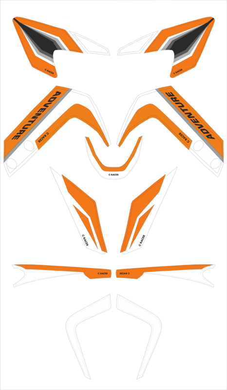 Set vinilos C-RACER
STICKER KIT KTM390ADV WHT