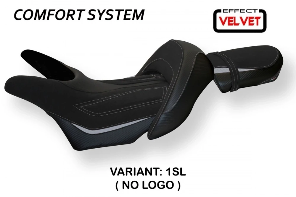 Funda de asiento compatible con Yamaha V-Max 1700 modelo Odessa velvet comfort system