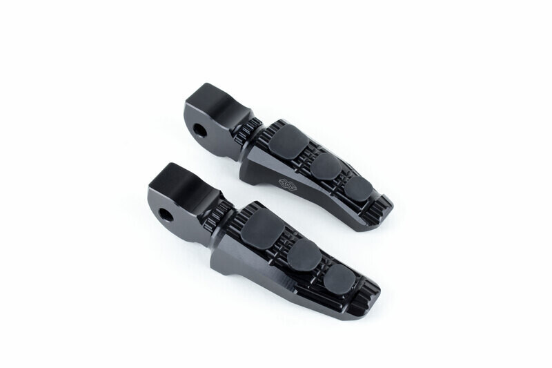 Estriberas touring Gilles Tooling para pasajero, negro para BMW S / R / G / K