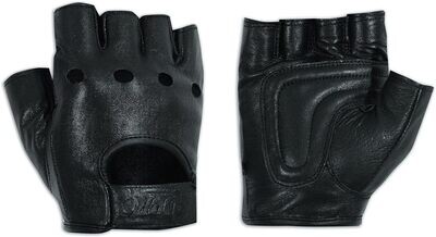 A-pro Guantes sin Dedos Piel de Moto Chopper Custom Bobber