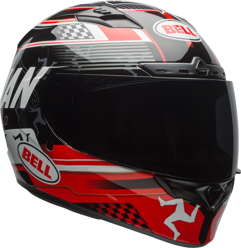 Casco Bell Qualifier DLX Mips Isle Of Man 18 Negro/Rojo, Talla XS