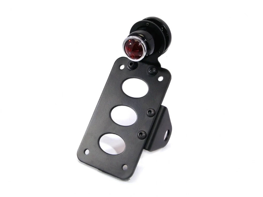 MONTAJE EN EJE LATERAL NEGRO RÉPLICA DE LUCAS LUZ DE FRENO/LUZ TRASERA - TIPO BOMBILLA - MONTAJE DE 3/4"(20MM)