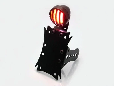 MONTAJE EN EJE LATERAL NEGRO PRISON BAR PARRILLA DE TOPE / LUZ TRASERA - TIPO BOMBILLA - MONTAJE DE 3/4 MONTAJE EN EJE LATERAL NEGRO PRISON BAR PARRILLA DE TOPE / LUZ TRASERA - TIPO BOMBILLA - MONTAJE DE 3/4"(20MM)