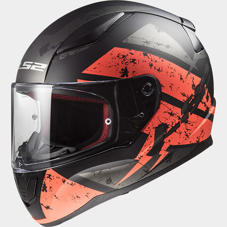 LS2 Helmet FF353 Rapid Deadbolt Matt Black/Orange