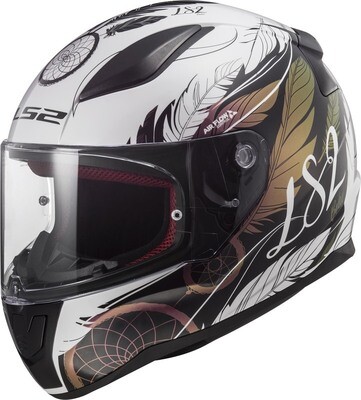 LS2 Helmet FF353 Rapid Boho White/Black/Pink