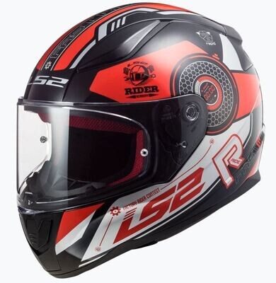 LS2 Helmet FF353 Rapid Stratus Black/Red/Silver
