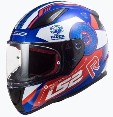 LS2 Helmet FF353 Rapid Stratus Blue/Red/White