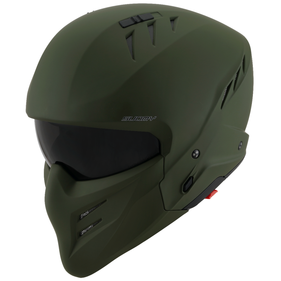 Suomy ARMOR PLAIN MATT ARMY GREEN E06