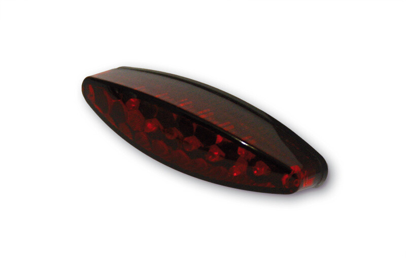 Piloto trasero LED HIGHSIDER Little Number1 (con luz de matrícula) Rojo