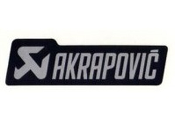 PEGATINA RESISTENTE AL CALOR AKRAPOVIC
STICKER AKRAPOVIC 150X44