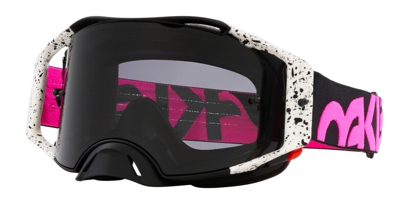 Gafas OAKLEY Airbrake MX - Black Splatter Lente Dark Grey