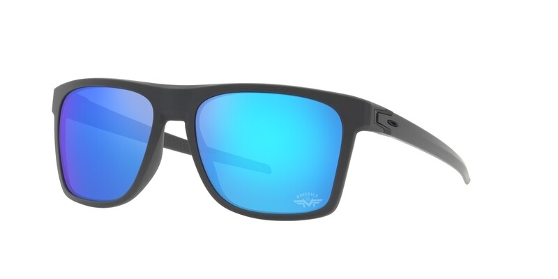 Gafas de sol OAKLEY Leffingwell Maverick Vinales Collection - lentes Prizm Sapphire, montura Matte Dark Grey