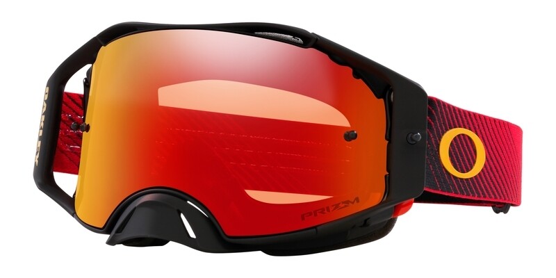 Gafas OAKLEY Airbrake MX - Red Flow Lente Prizm MX Torch