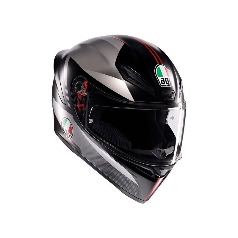 CASCO AGV K1 S E2206 LAP MATT BLACK/GREY/RED