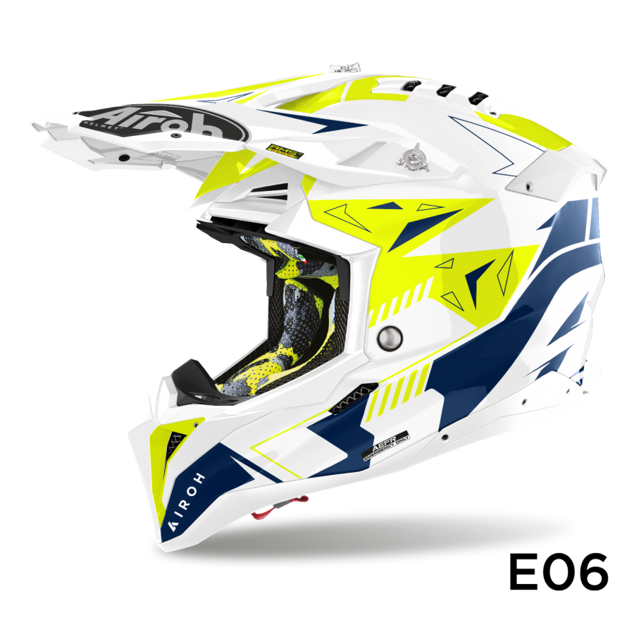 Airoh AVIATOR 3 SPIN YELLOW/BLUE GLOSS