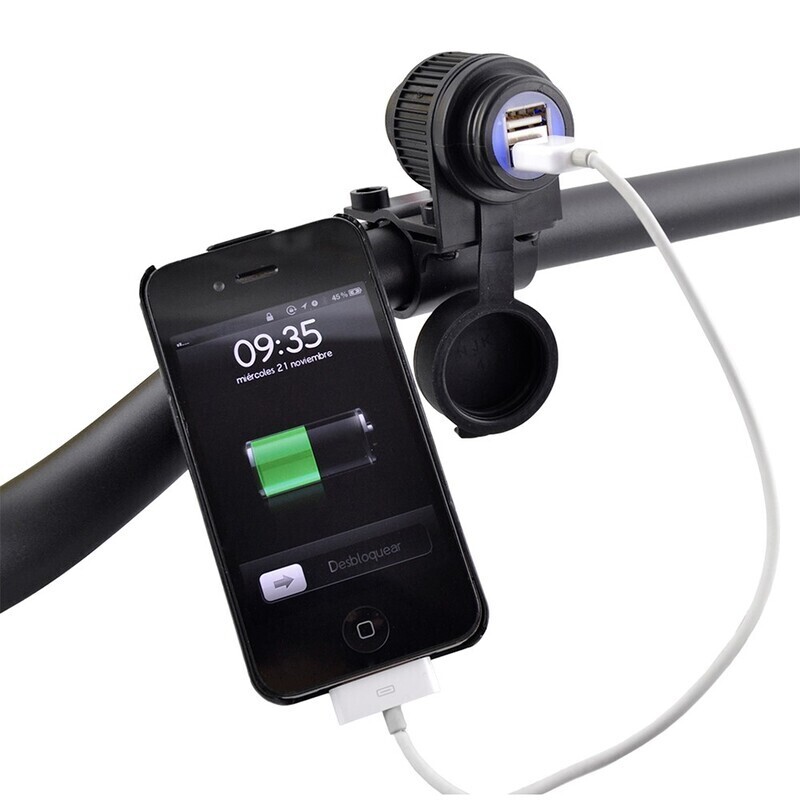 Cargador USB 12V para móviles