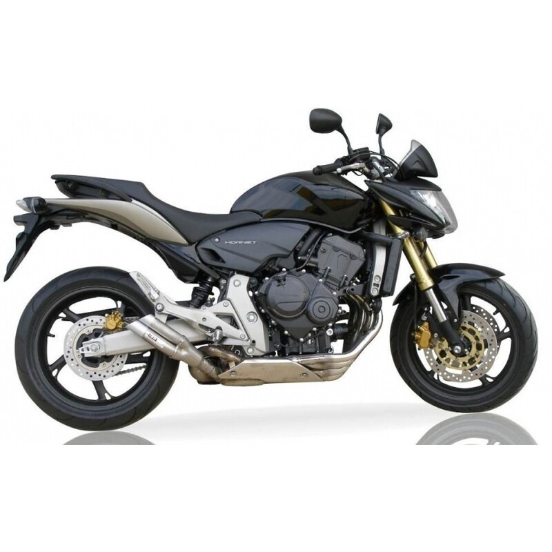 Silenciador IXIL Dual Hyperlow L2X acero inoxidable / aluminio pulido - XH6348V Homologado para Honda CBR 600 CB 600 F