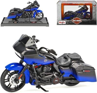 Harley Davidson 2018 CVO Road Glide Negro Azul 1/18