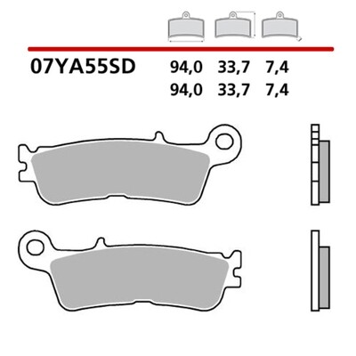 Pastillas de freno sinterizadas BREMBO - 07YA55SD Fantic / Yamaha