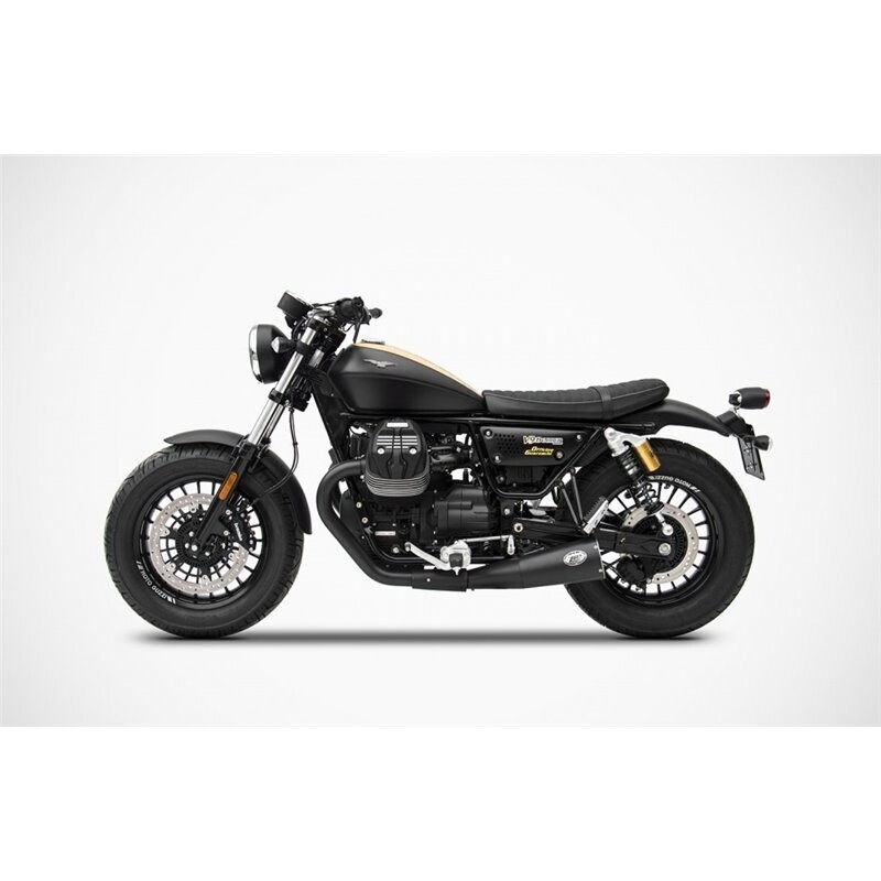 ZARD DOBLE SILENCIOSO BIG ACERO INOXIDABLE MOTO GUZZI V9 BOBBER - ROAMER