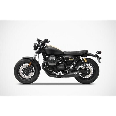 ZARD DOBLE SILENCIOSO BIG ACERO INOXIDABLE MOTO GUZZI V9 BOBBER - ROAMER