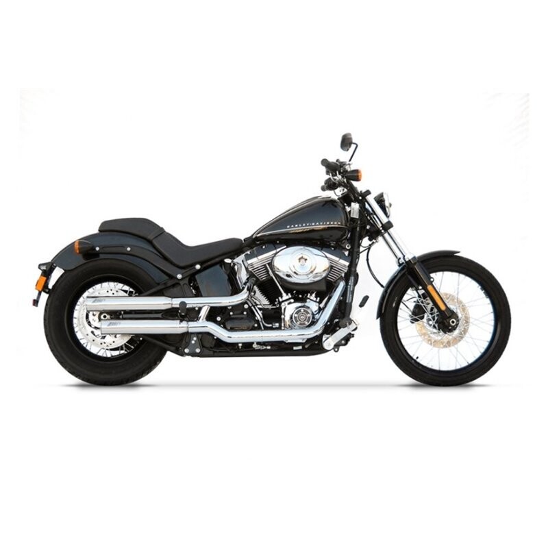 ZARD DOBLE SILENCIOSO ACERO INOXIDABLE HARLEY DAVIDSON  BLACK LINE M.Y. 2007.