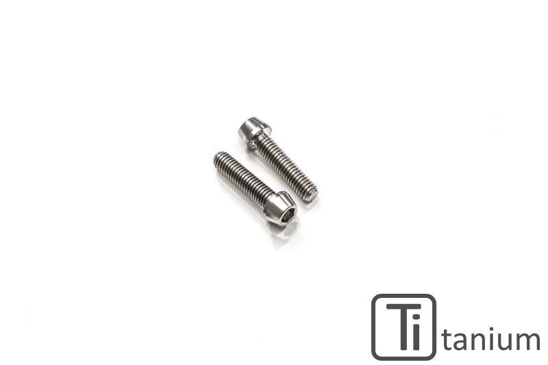 ADMISIÓN DE AIRE Tapa correa distribución cilindro vertical JUEGO TORNILLOS M6X20 (1 UD.)/M6X25 (1 UD.) - TITANIO Cnc Racing