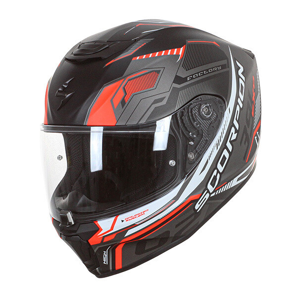 SCORPION  EXO-391 HAUT NEGRO GRIS ROJO MATE