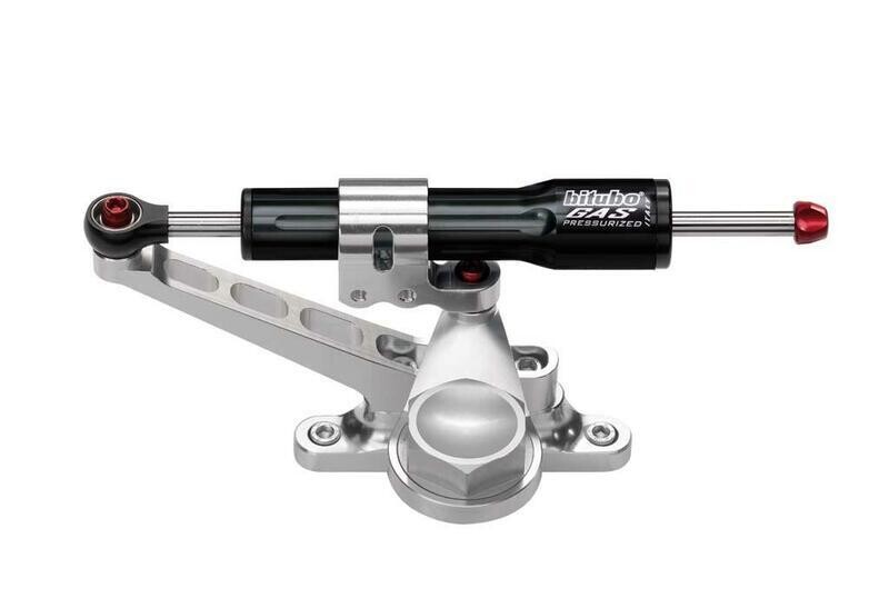 BITUBO Black Steering Damper Kit Over Fuel Tank Position Yamaha YZF-R6