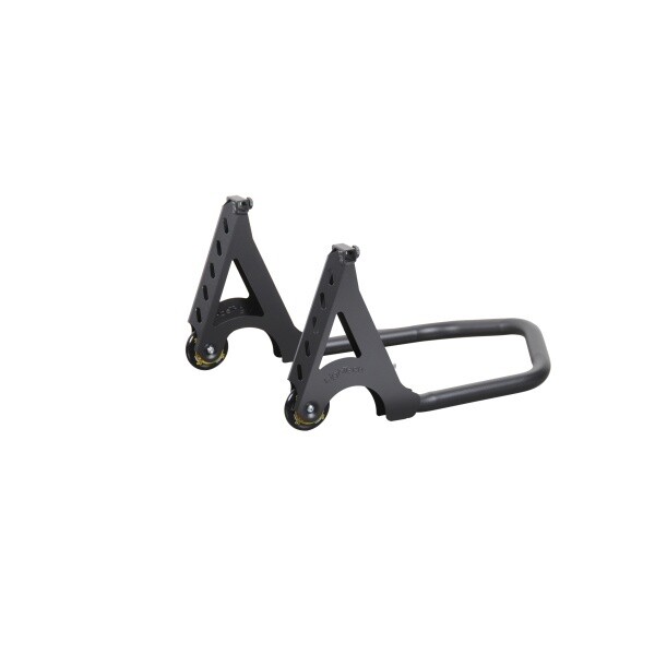 Lightech Caballete Trasero de Hierro con Ruedas y Soporte Basculante