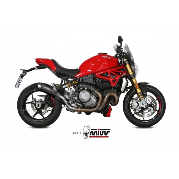 MIVV SLIP-ON GPpro BLACK DUCATI MONSTER 821 2018-20 / MONSTER 1200 2017-21