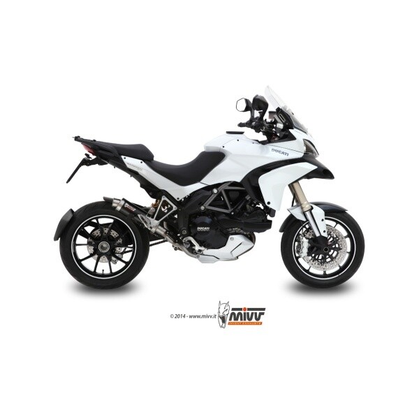 MIVV SLIP-ON GP BLACK DUCATI MULTISTRADA 1200 2010-14