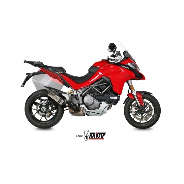 MIVV SLIP-ON SUONO ST. STEEL WITH CARBON CAP DUCATI MULTISTRADA 1200 2015-17 / 1260 2018-20