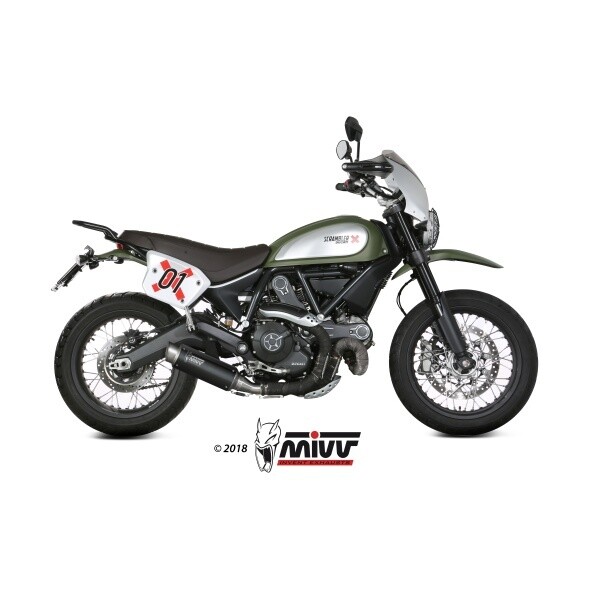 MIVV SLIP-ON GPpro BLACK DUCATI SCRAMBLER 800 2015-20