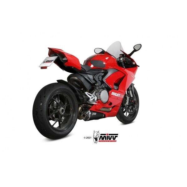 MIVV SLIP-ON DELTA RACE BLACK DUCATI PANIGALE V2 2020-23