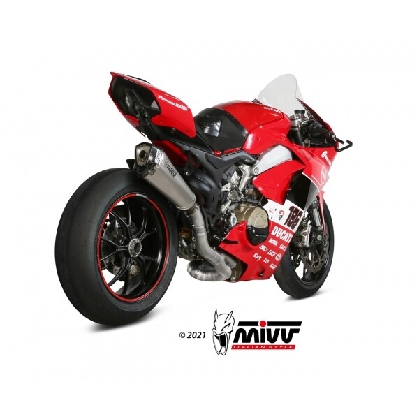 MIVV FULL SYSTEM 2x1 DELTA RACE FULL TITANIUM DUCATI PANIGALE V4 2018-22