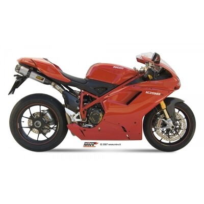 MIVV 2 SLIP-ON SUONO ST. STEEL WITH CARBON CAP DUCATI 848 2007-13 / 1098 2007-11 / 1198 2009-12
