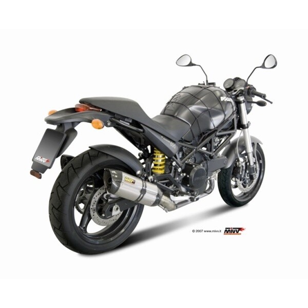 MIVV 2 SLIP-ON SUONO ST. STEEL WITH CARBON CAP DUCATI MONSTER 695 2006-08