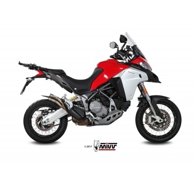 MIVV SLIP-ON DOUBLE GUN FULL TITANIUM DUCATI MULTISTRADA 950 / S 2017-21 / 1200 ENDURO 2016-18