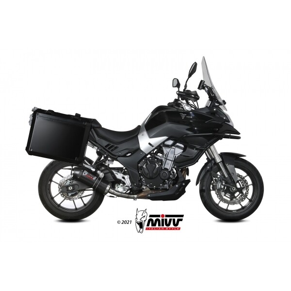 MIVV SLIP-ON OVAL CARBON WITH CARBON CAP VOGE VALICO 500DS 2021-23
