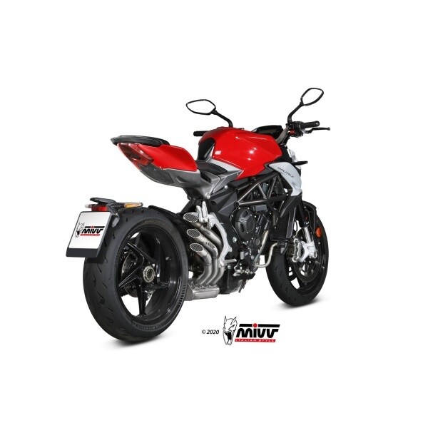 MIVV SLIP-ON SPEED EDGE ST. STEEL MV AGUSTA BRUTALE 800 RR 2017-20