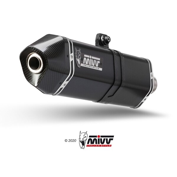 MIVV SLIP-ON SPEED EDGE BLACK CF MOTO 800MT 2022-23