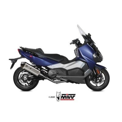 MIVV FULL SYSTEM 2x1 SPEED EDGE ST. STEEL WITH CARBON CAP SYM MAXSYM TL 500 / 508 2020