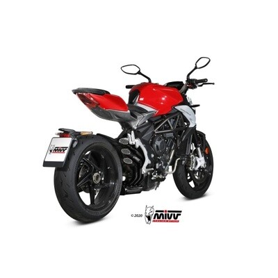 MIVV SLIP-ON SPEED EDGE BLACK MV AGUSTA BRUTALE 800 RR 2017-20