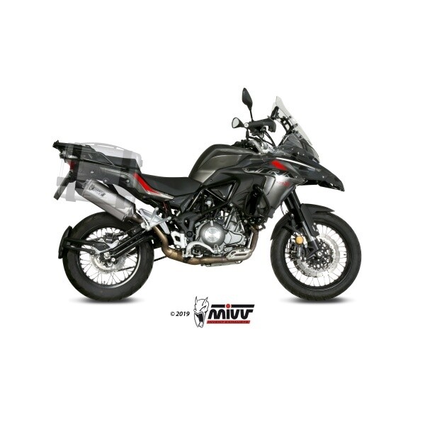 MIVV SLIP-ON SPEED EDGE ST. STEEL WITH CARBON CAP BENELLI TRK 502 X 2018-23