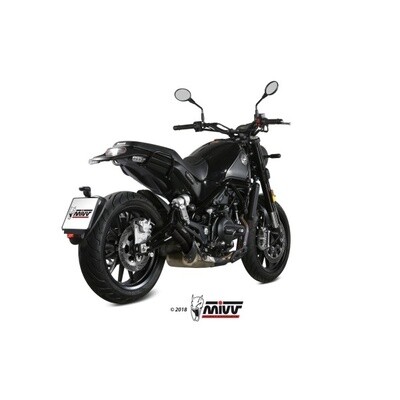 MIVV SLIP-ON DOUBLE GUN BLACK BENELLI LEONCINO 2017-23