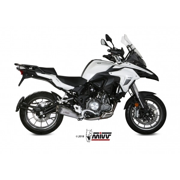 MIVV SLIP-ON DELTA RACE ST. STEEL BENELLI TRK 502 2017-23