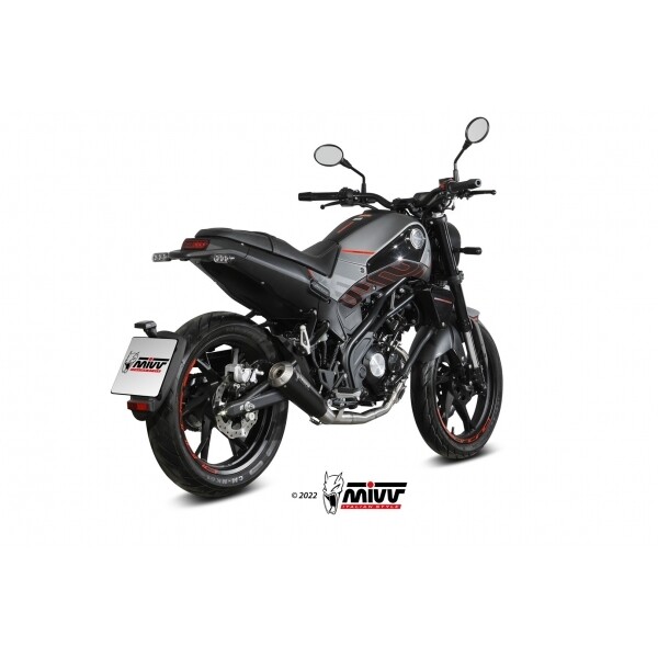 MIVV FULL SYSTEM 1x1 X-M1 BLACK BENELLI LEONCINO 125 2022-23 MIVV FULL SYSTEM 1x1 X-M1 BLACK BENELLI LEONCINO 125 2022-23