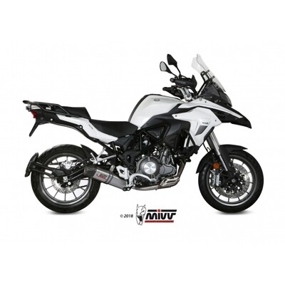 MIVV SLIP-ON OVAL TITAN WITH CARBON CAP BENELLI TRK 502 2017-23