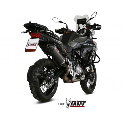 MIVV SLIP-ON OVAL CARBON WITH CARBON CAP BENELLI TRK 502 X 2018-23